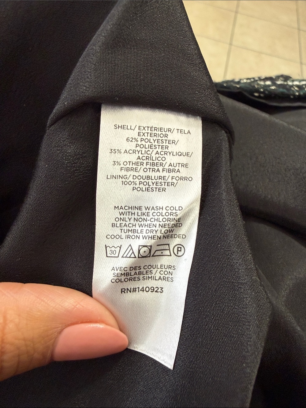 NWT LOFT Black Tweed Short-Sleeve Shift Dress with gold Buttons Sz 10 - Picture 8 of 8